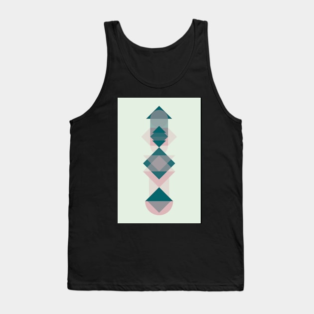 Geometric Totempole Poster I Tank Top by fivemmPaper